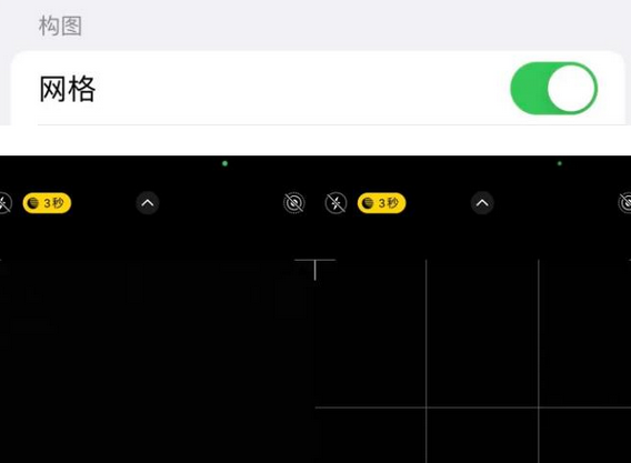 绩溪苹果手机维修网点分享iPhone如何开启九宫格构图功能