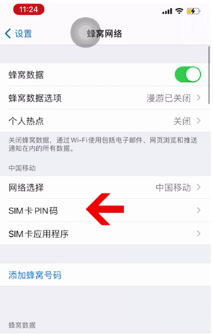 绩溪苹果14维修网分享如何给iPhone14的SIM卡设置密码 