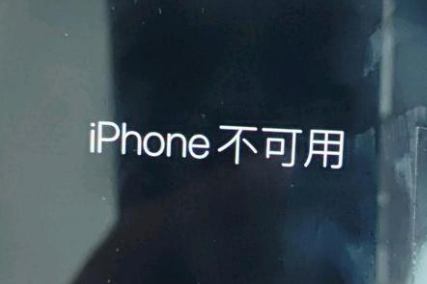 绩溪苹果服务网点分享锁屏界面显示“iPhone 不可用”如何解决 